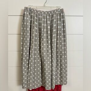 Vintage Gray and White A-Line Skirt